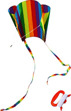 Load image into Gallery viewer, Rainbow Parafoil Kite with Long Tail