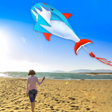 Load image into Gallery viewer, Inflatable Blue Dolphin Kite