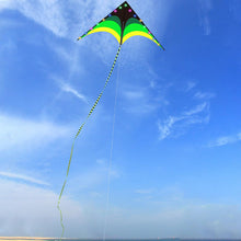 Load image into Gallery viewer, Green Black LED Delta Kite with 30 Lights