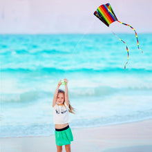 Load image into Gallery viewer, Rainbow Parafoil Kite with Long Tail
