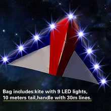 Load image into Gallery viewer, New Delta LED Night Kite with Fiberglass Frame
