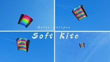 Load and play video in Gallery viewer, Colorful Striped Soft Kite Factory Video
