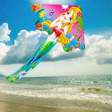Load image into Gallery viewer, Cartoon Mermaid Kites for kids
