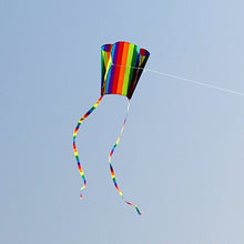 Load image into Gallery viewer, tie dye and rainbow soft sled kite
