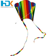 Load image into Gallery viewer, tie dye and rainbow soft sled kite
